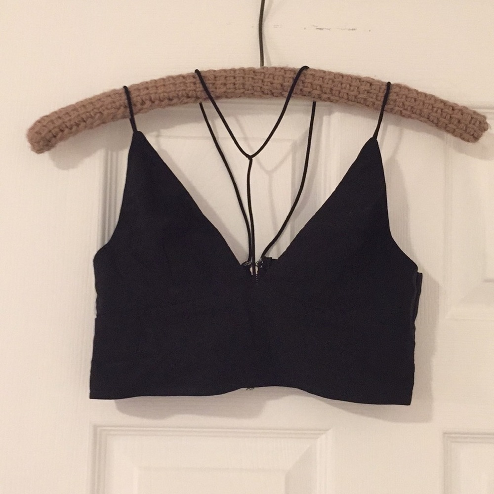 Tobi black crop top